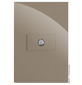 Conjunto Coaxial TV Horizontal 4x2 - RECTA FENDI GLOSS
